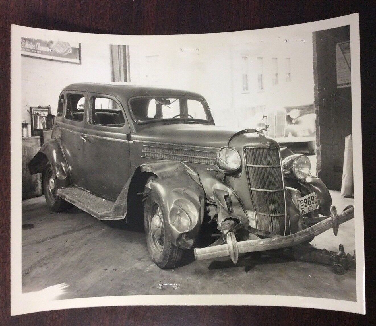 Vintage 1930’s Wrecked Automobile Connecticut Ct Insurance 8x10 Photograph