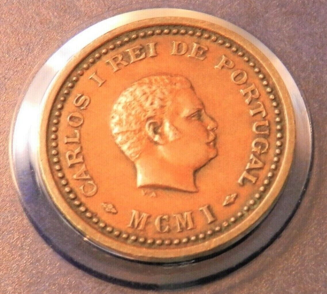1901 India Portuguese 1/12 Tanga - Stunning Rare Coin - Beautiful! See Pics