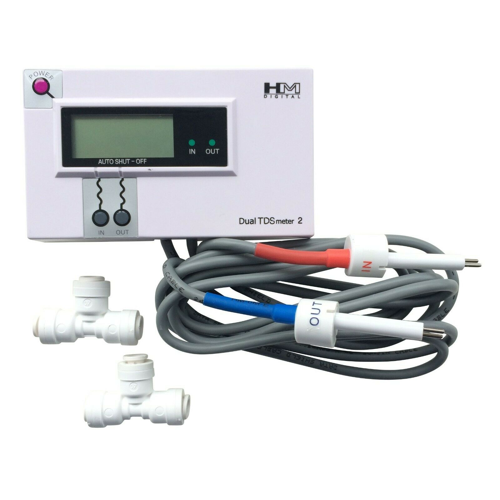 HM Digital DM-2 Dual Inline TDS Meter Monitor Commercial for RO Unit