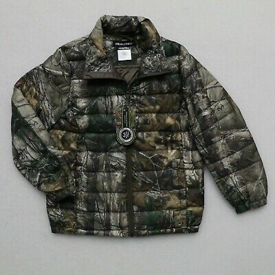 Realtree Xtra Kids Lightweight Packable Down Filled Jacket Camo Camouflage