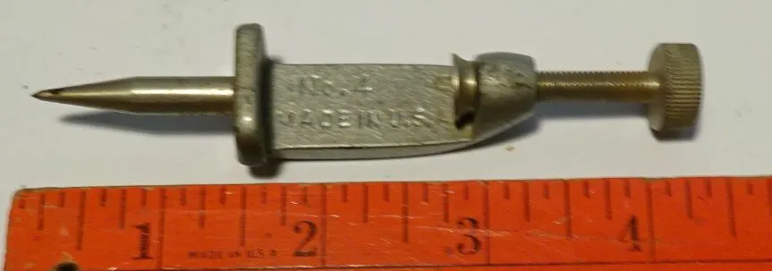 ** Vintage - Stanley - Number 4 - Trammel Point Clamp - Quite Nice For Age!