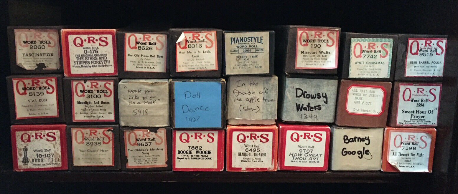 Qrs Player Piano Rolls- Waltzes, Rags, Polkas. Choose The Songs You Want