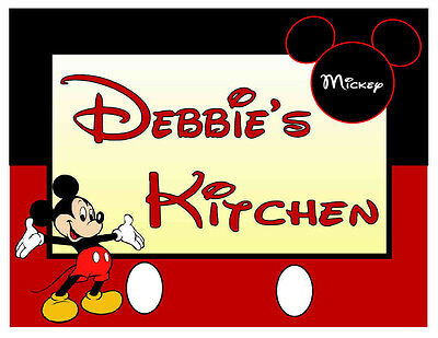 Personalized Disney Kitchen Mickey Mouse Kitchen Magnet