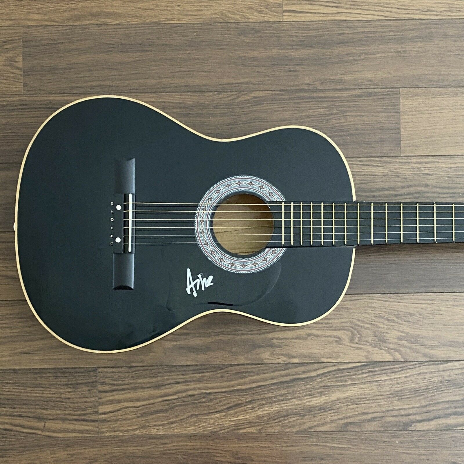 Aimee Mann Til Tuesday SIGNED Acoustic Guitar Pickguard Voices Carry COA