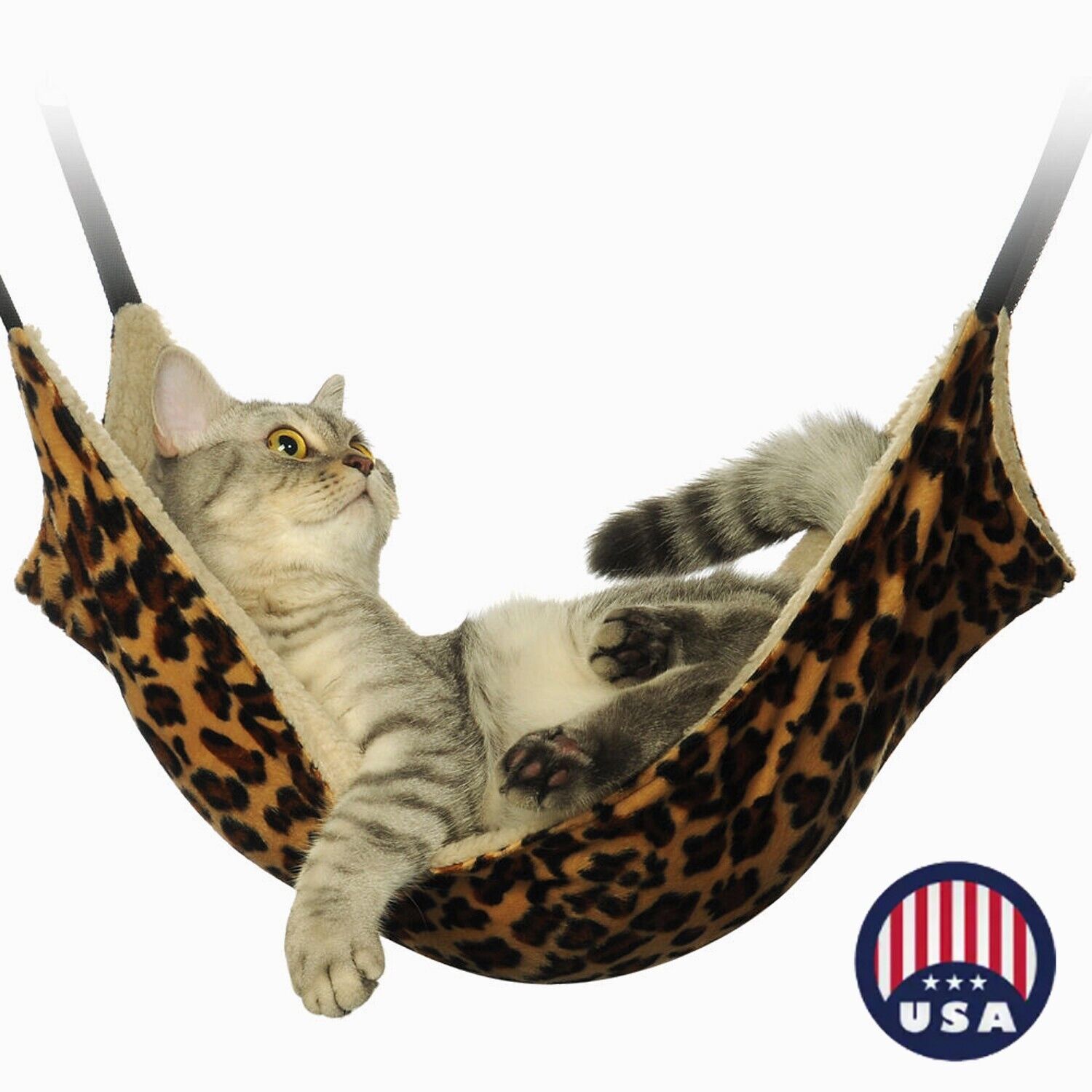 Cat Hammock Bed Luxury Hanging Soft Pet Bed Use With Cage Chair Crate Ferret  Us