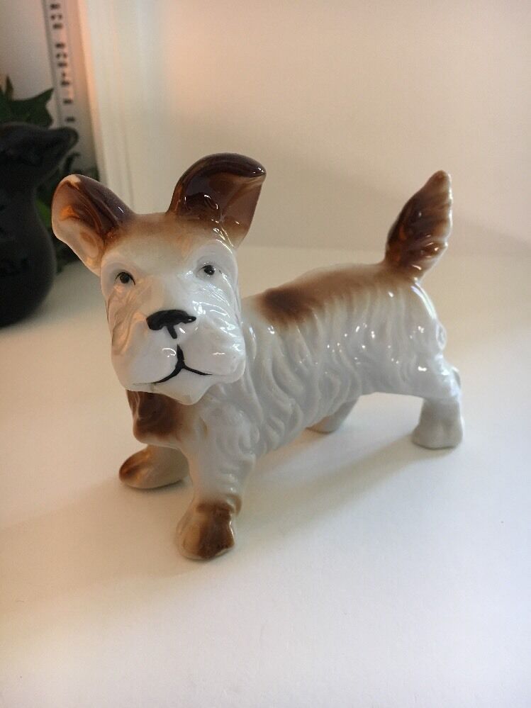 Terrier Porcelain Figurine Dog