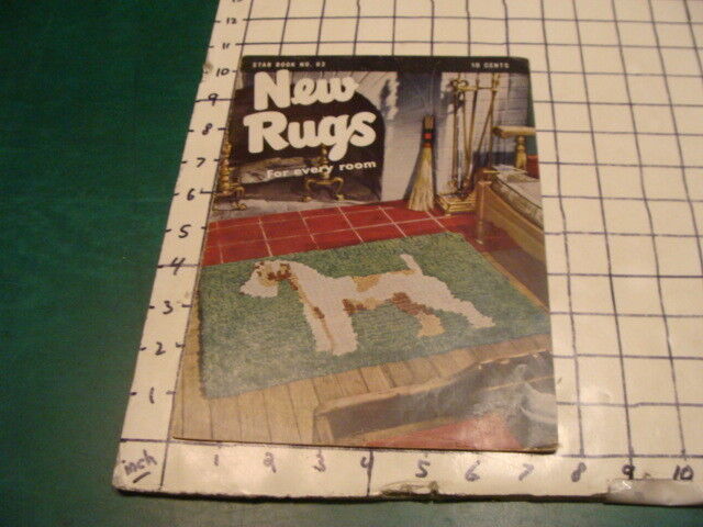 Vintage Original Booklet -- 1949 New Rugs For Every Room Star Book #63 Dog Cover