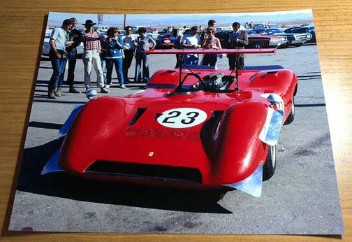 8x10 Print / Ferrari At Stardust Can Am Race, Las Vegas, 1968