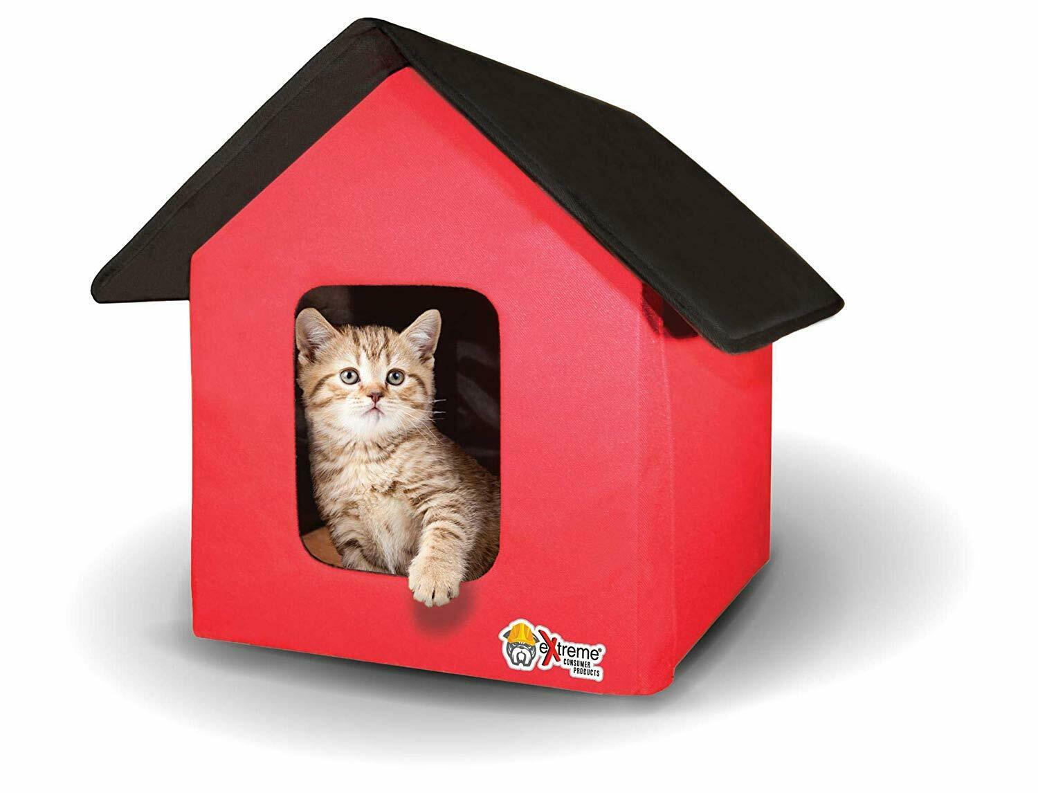 Collapsible Indoor/outdoor Pet/cat House - Heated And Standard