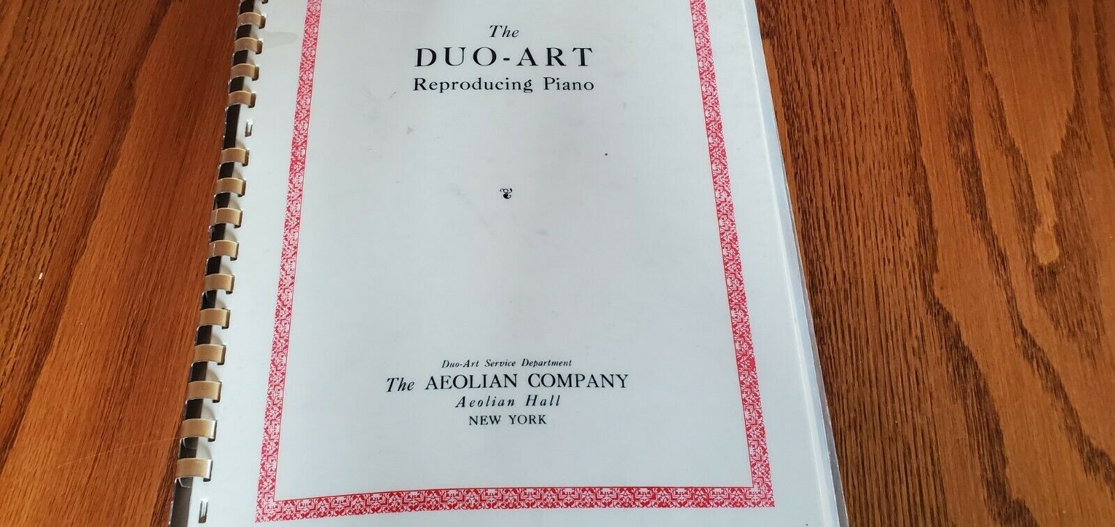 Duo Art Player Piano Reproducing Service Manual