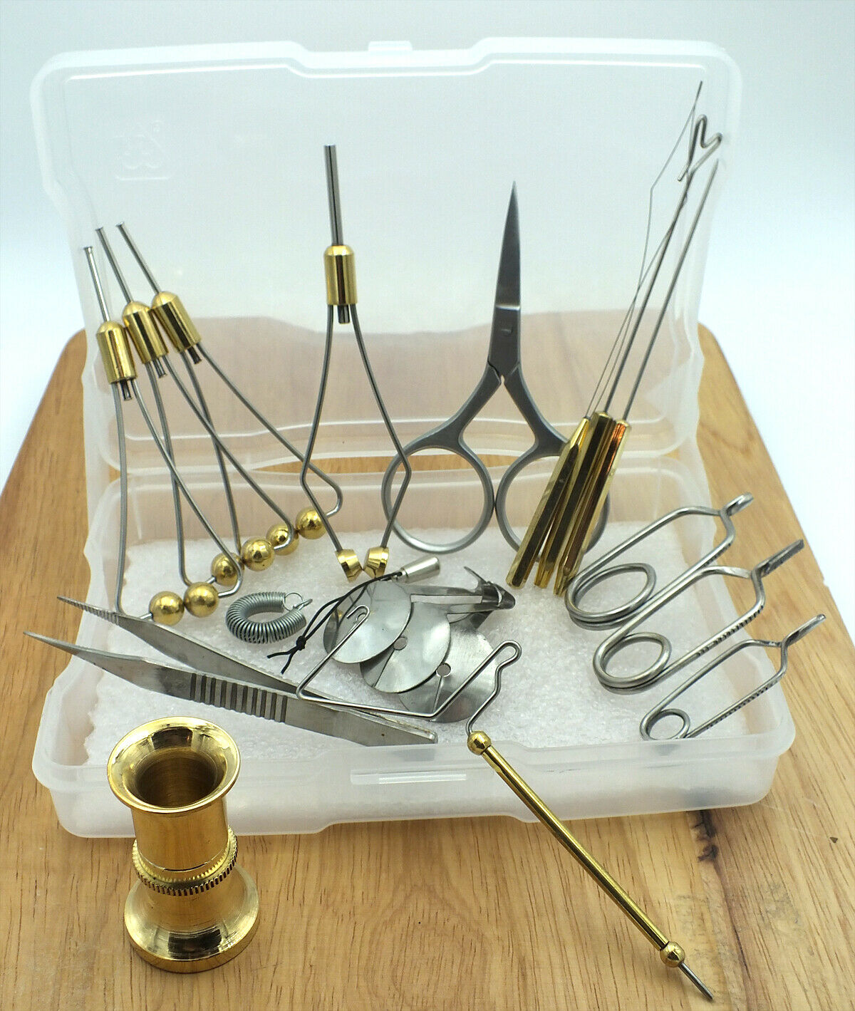 18 Piece Fly Tying Tool Kit  W/ Case - #kt118
