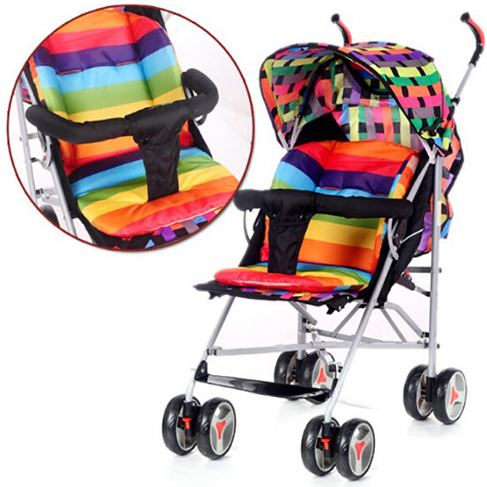 Baby Stroller Seat Cushion Stroller Pad Mattresses Pillow Cover  Thicken Pad^jq