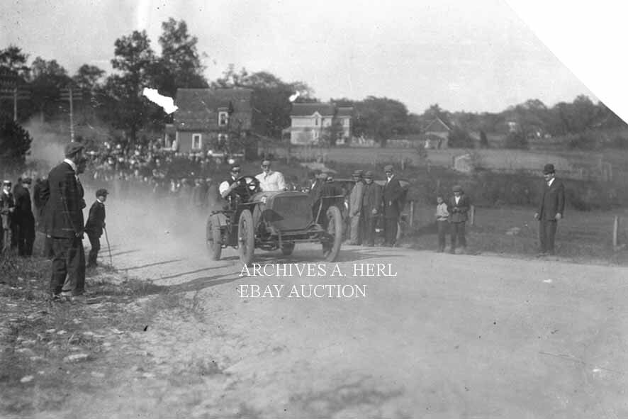 Lozier Motor Company racer A. Beebe 1909 Shingle Hill Climb photo photograph
