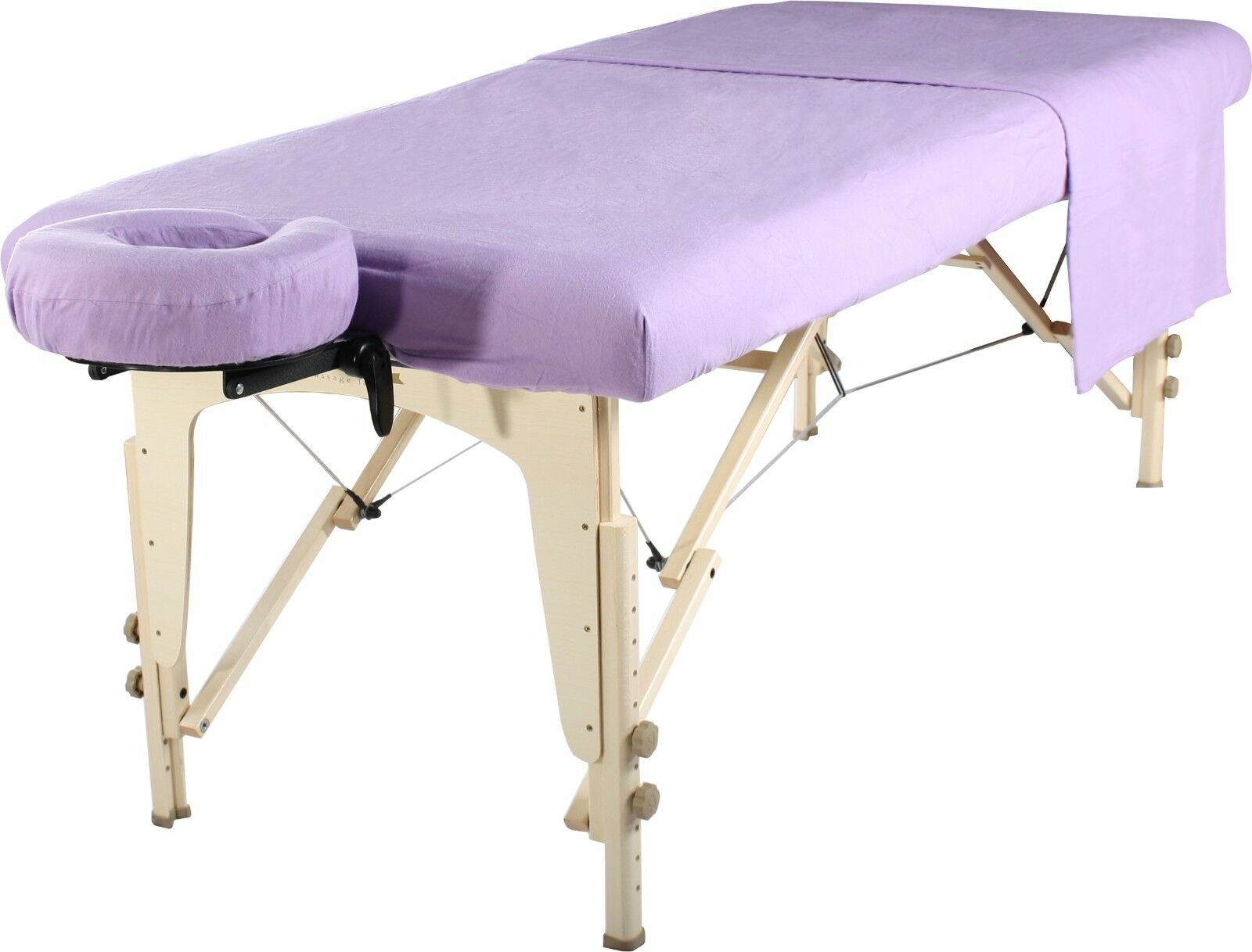 Master Massage Table Universal Natural Cotton Flannel Sheet Set 3pcs Purple