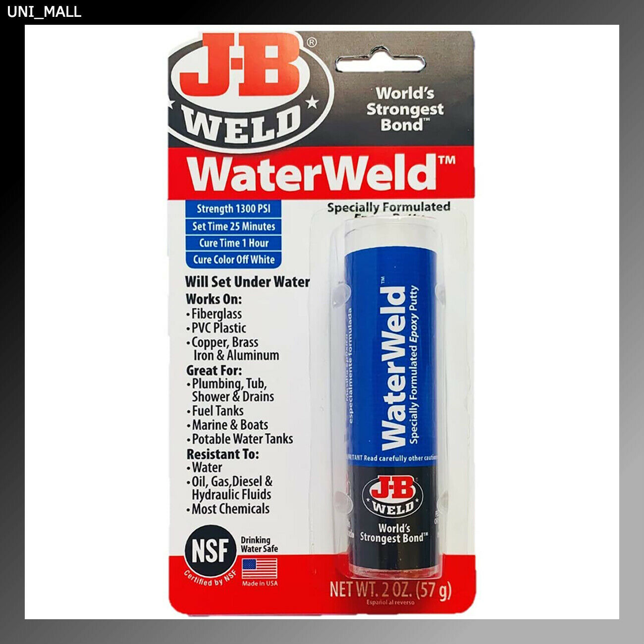 Jb Weld New 8277 Water Weld 2oz