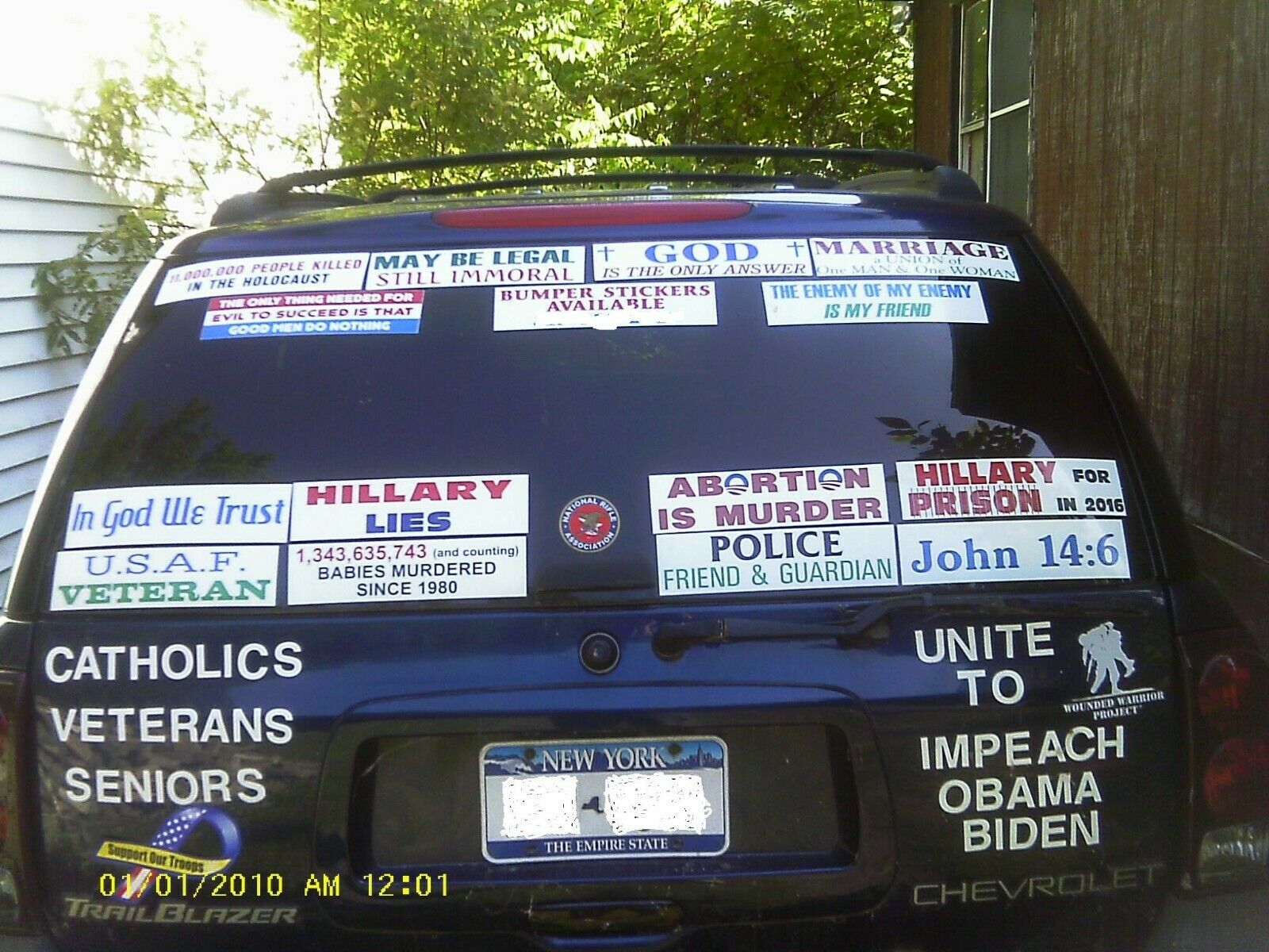 2 (TWO) ANTI BLM  YOU ARE BUYING 2 ~~ BUMPER STICKER! ~ YOU PICK THE 2 STICKERS!