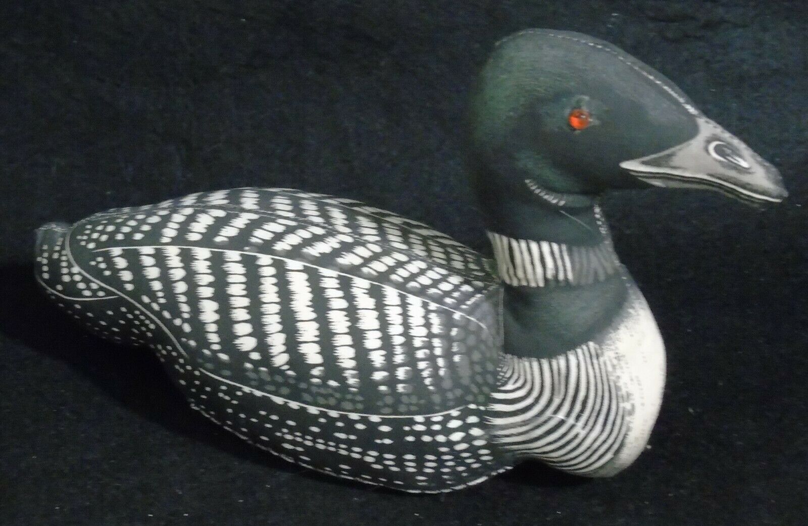 Loon Made Of Cloth With Weighted Bottom Water Fowl                 (d001)