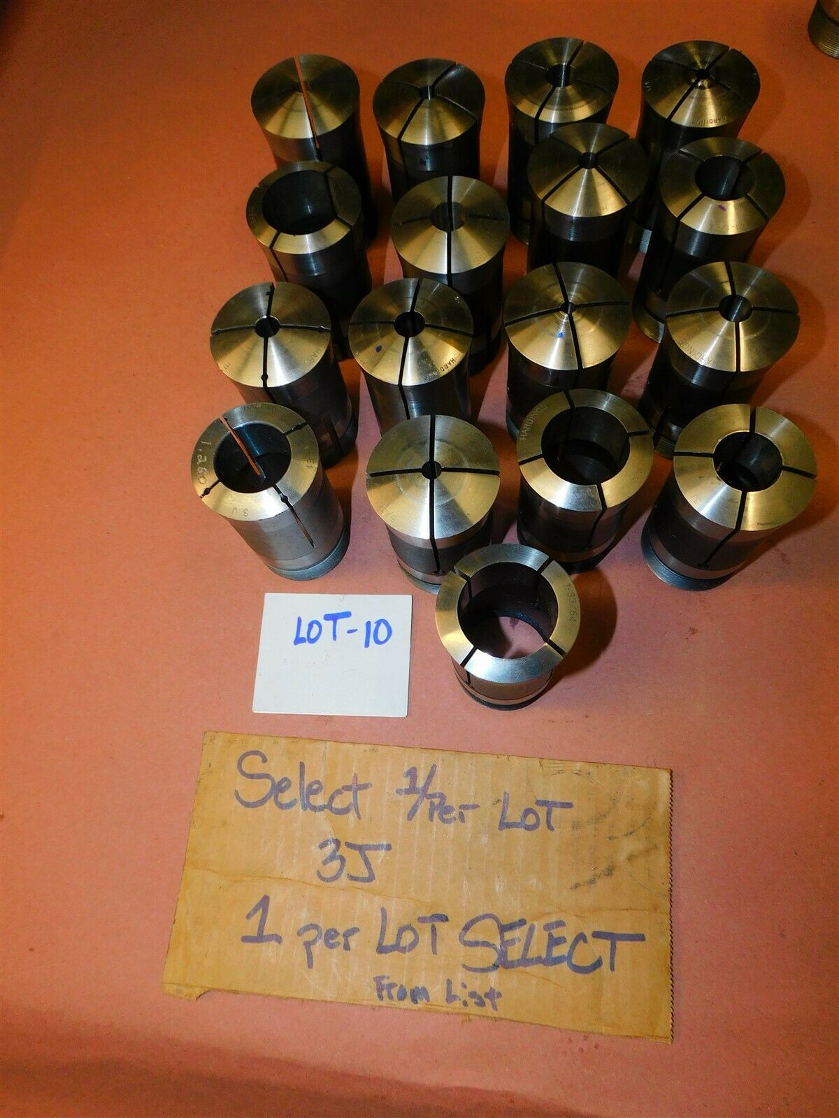 Hardinge 3J Round Smooth Collet PICK ONE from LIST ( 1 Collet per LOT ) LOT 10