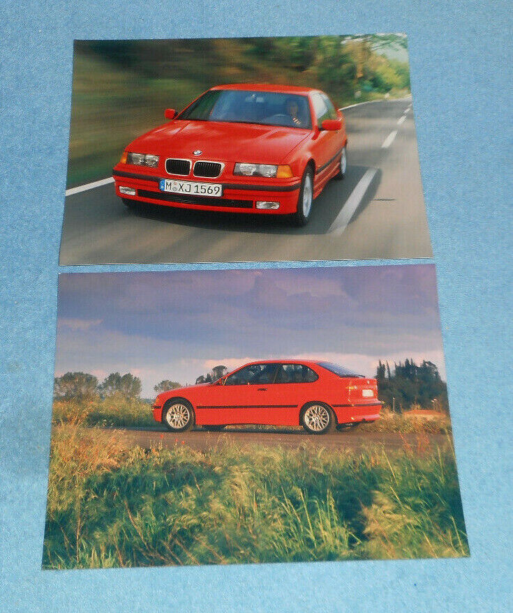 Pair Of 1997 Car Press Photos Bmw 3 Series Compact 323ti