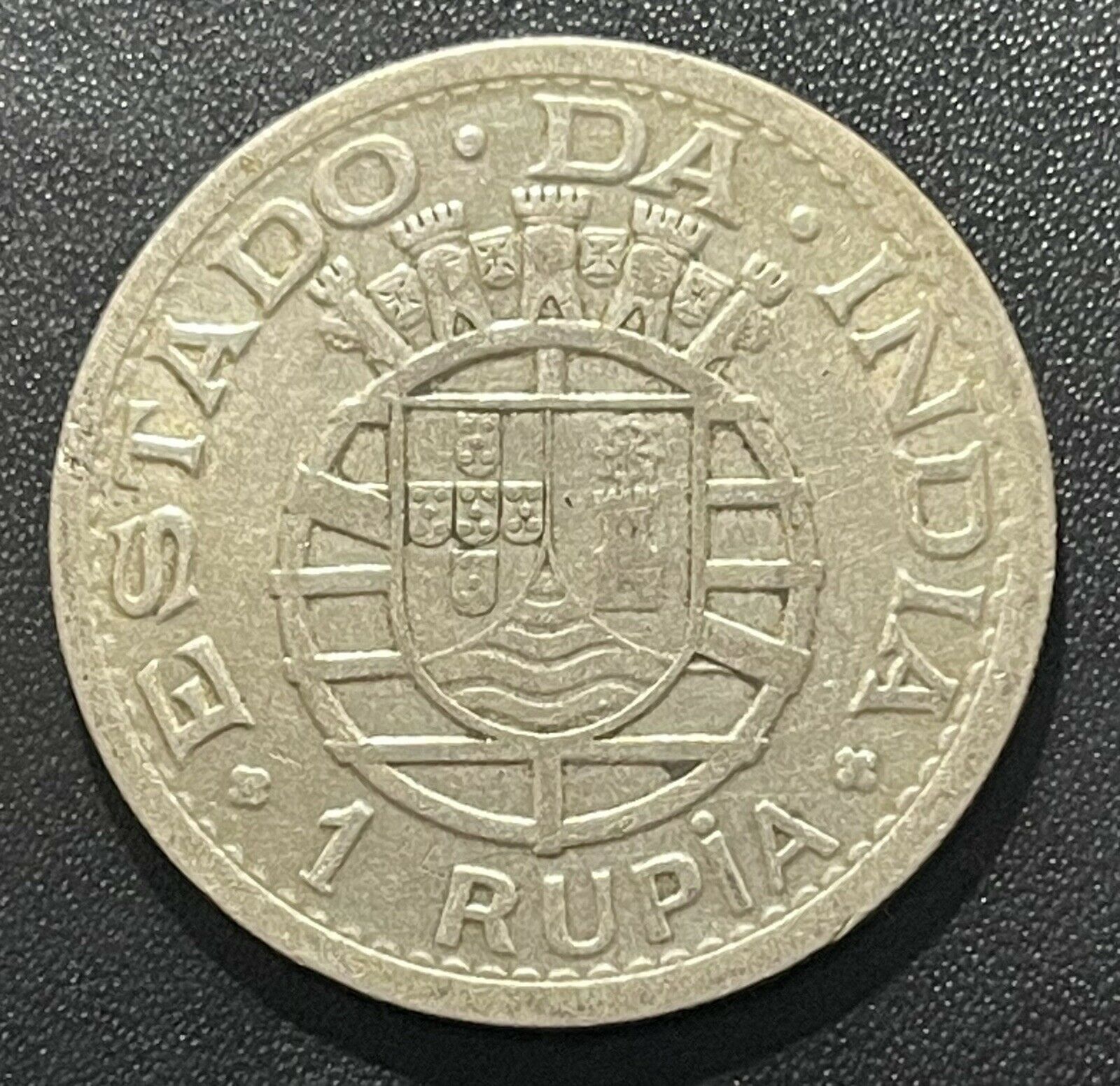 India (portuguese) 1947 Rupia Silver Coin
