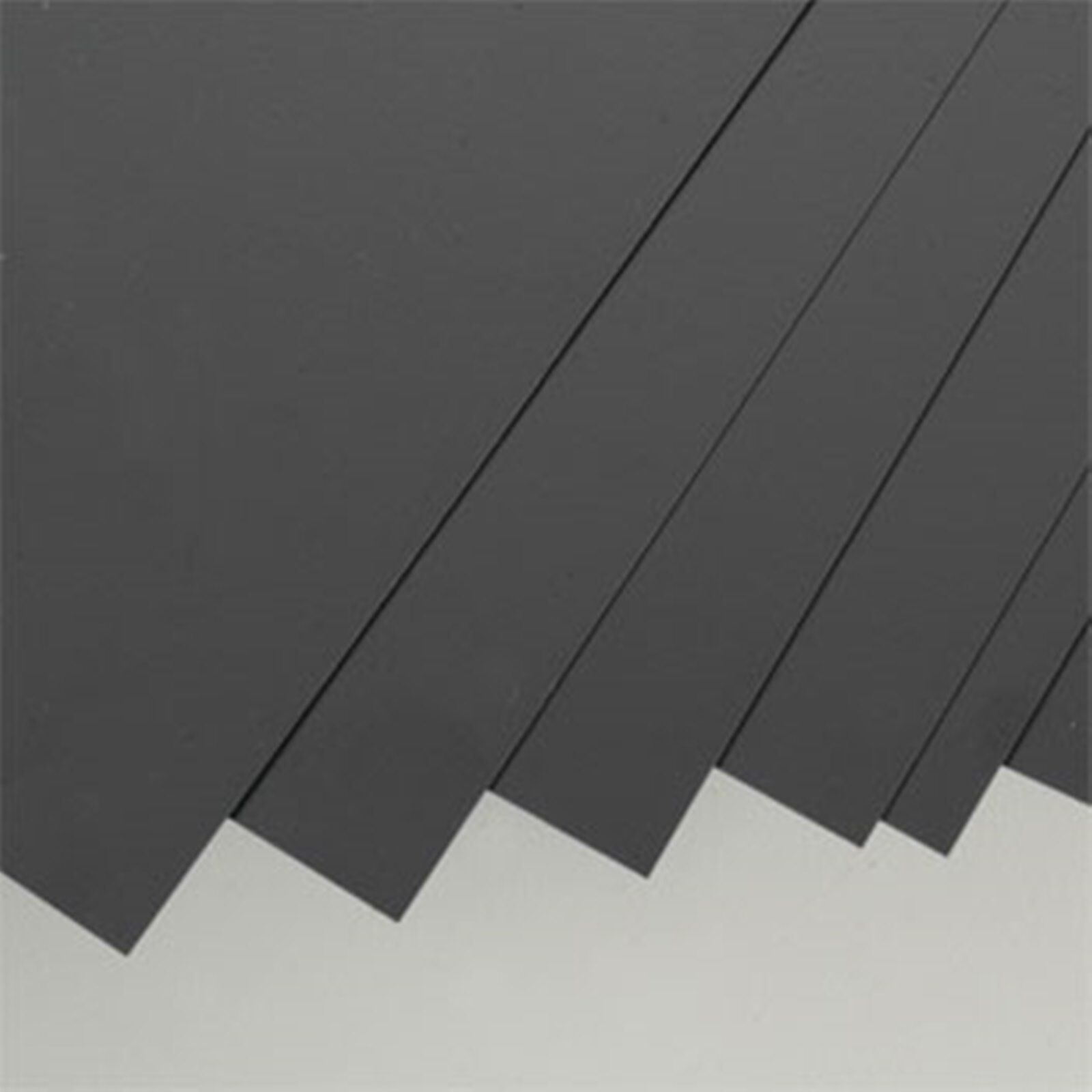 Black Sheet .020x8x21 (6) Styrene by Evergreen Scale Models EVG9113