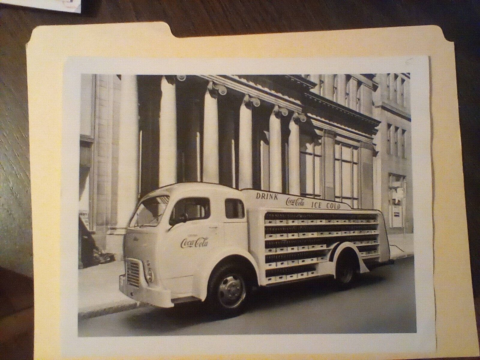 Old Photo Of A 1950's White Motor Co, Coca-cola Truck