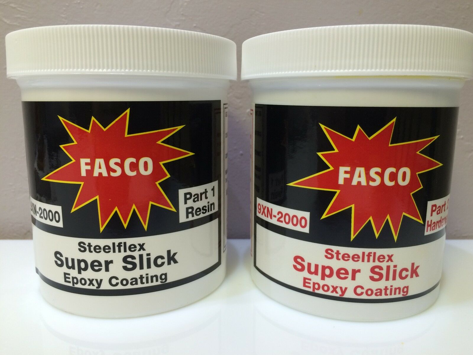Fasco Steelflex Super Slick Epoxy Coating 1 Qt Kit Free Pigment  Pn 9xn2000