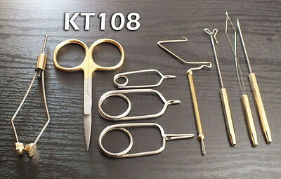 Fly Tying Starter Tool Kit - 9 Piece - Kt108