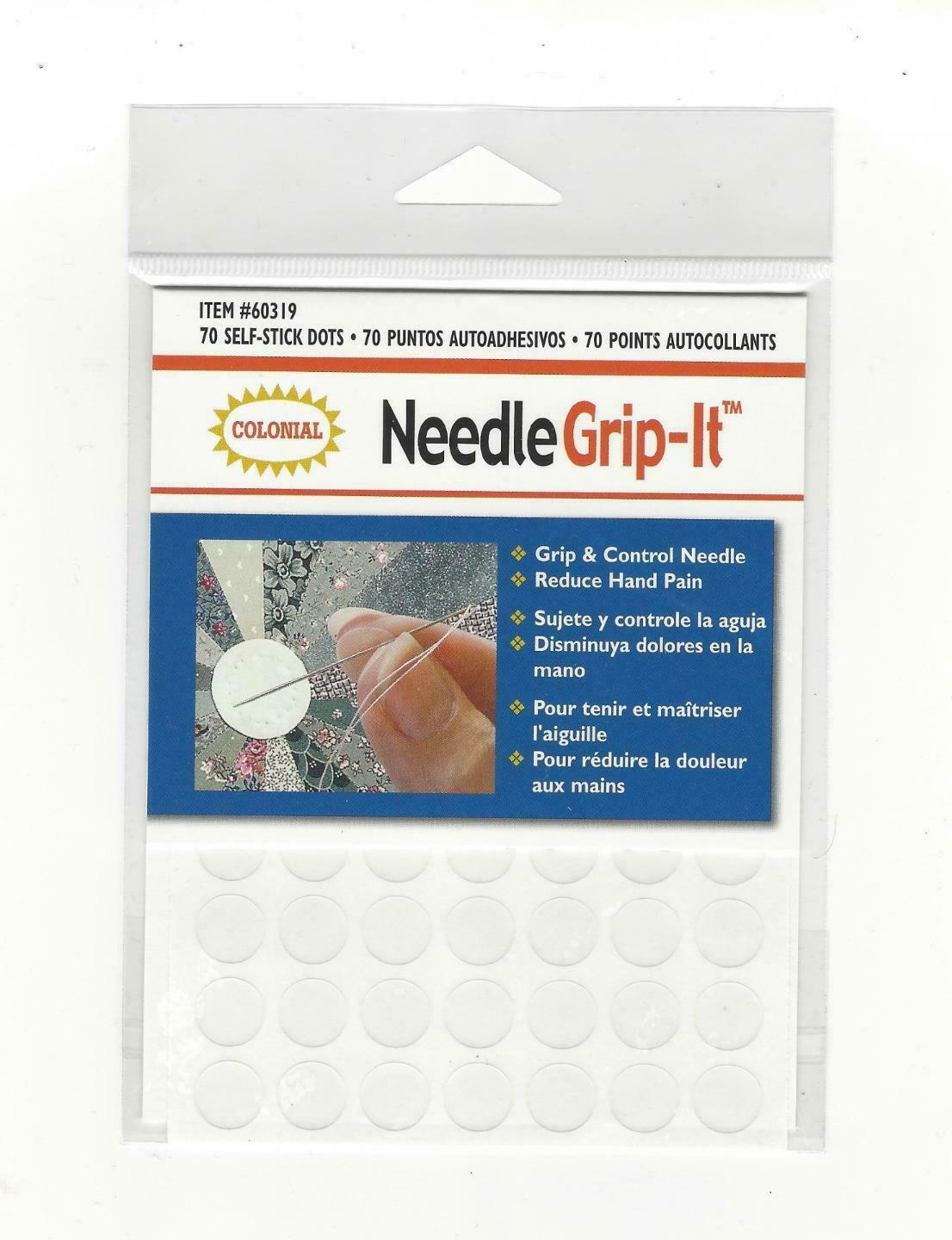 *new* Needle Grip-it Tool For Needlepoint, Quilting, Sewing, X-stitch Colonial