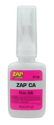 NEW ZAP Adhesives CA Glue Thin 1/2 oz Bottle PT09