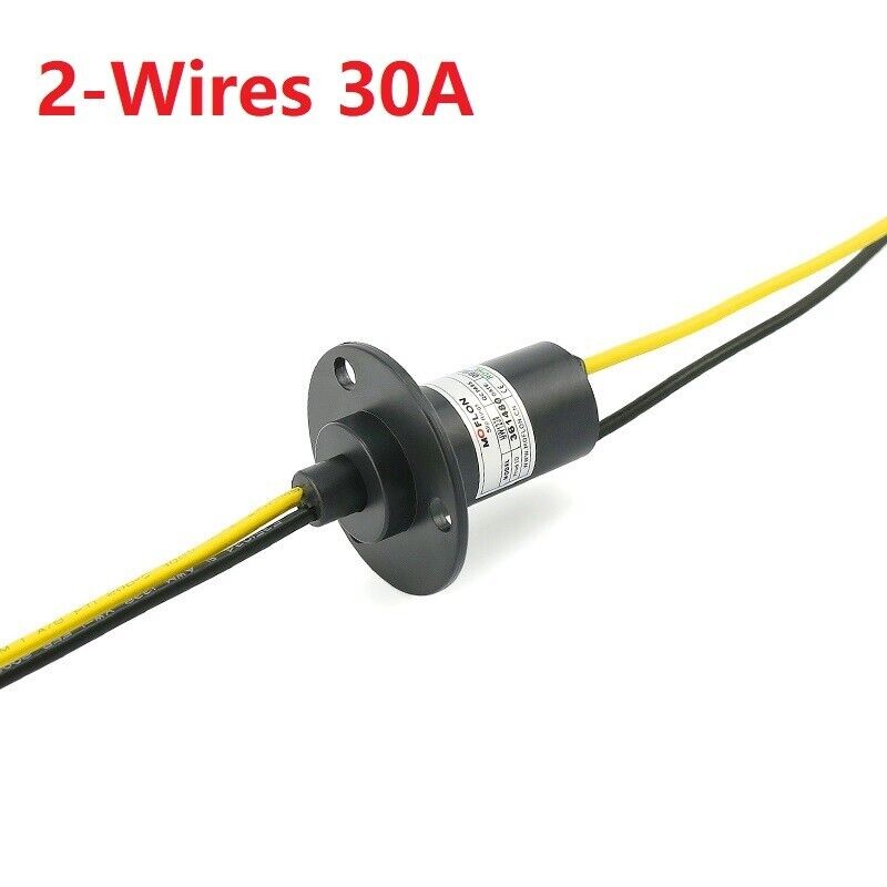 2 Wires 30A Electrical Slip Ring Collector Ring Wind Turbine Generator Slip Ring