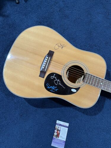 Rare Cream Eric Clapton Ginger Baker Jack Bruce Signed Acoustic Guitar JSA