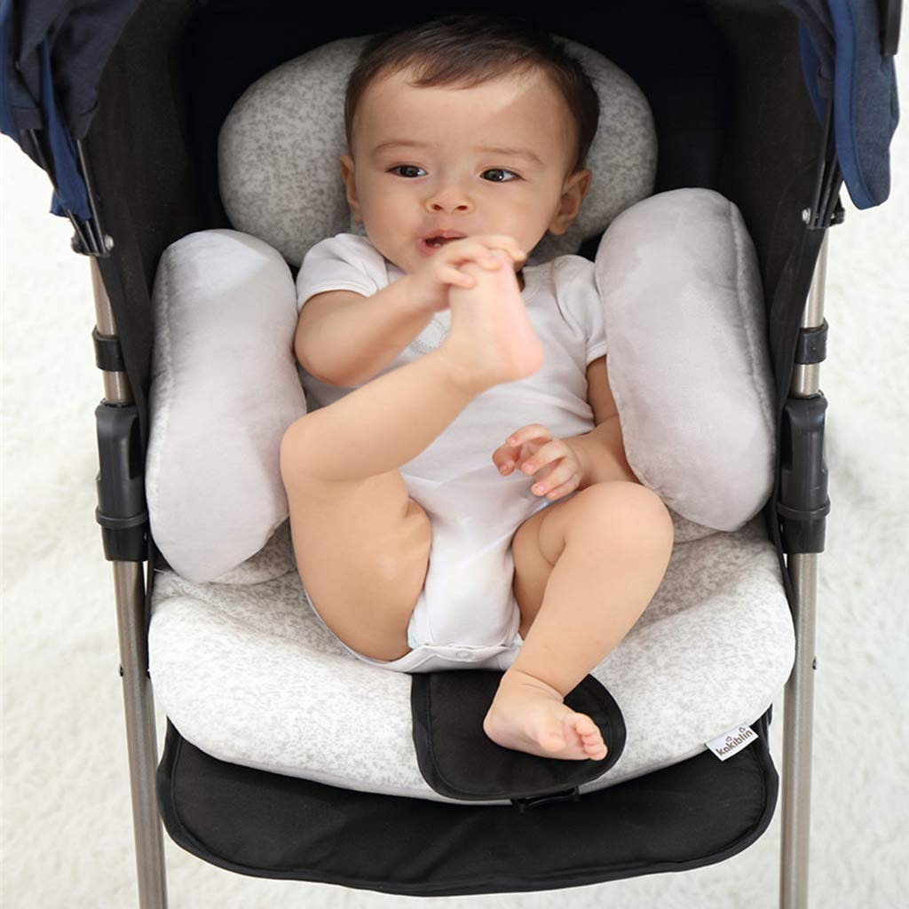 Kakiblin Baby Stroller Cushion, Soft Baby Stroller Liner Pram Head And Body Baby