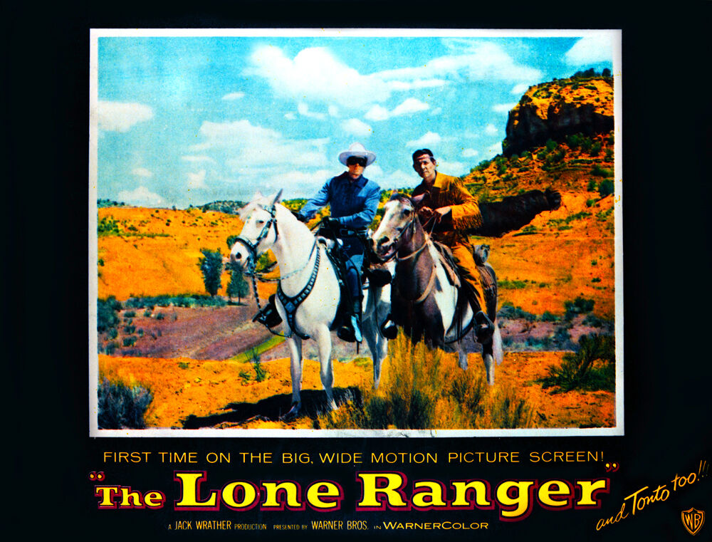 8x10 Print Clayton Moore Lone Ranger 1955 #343