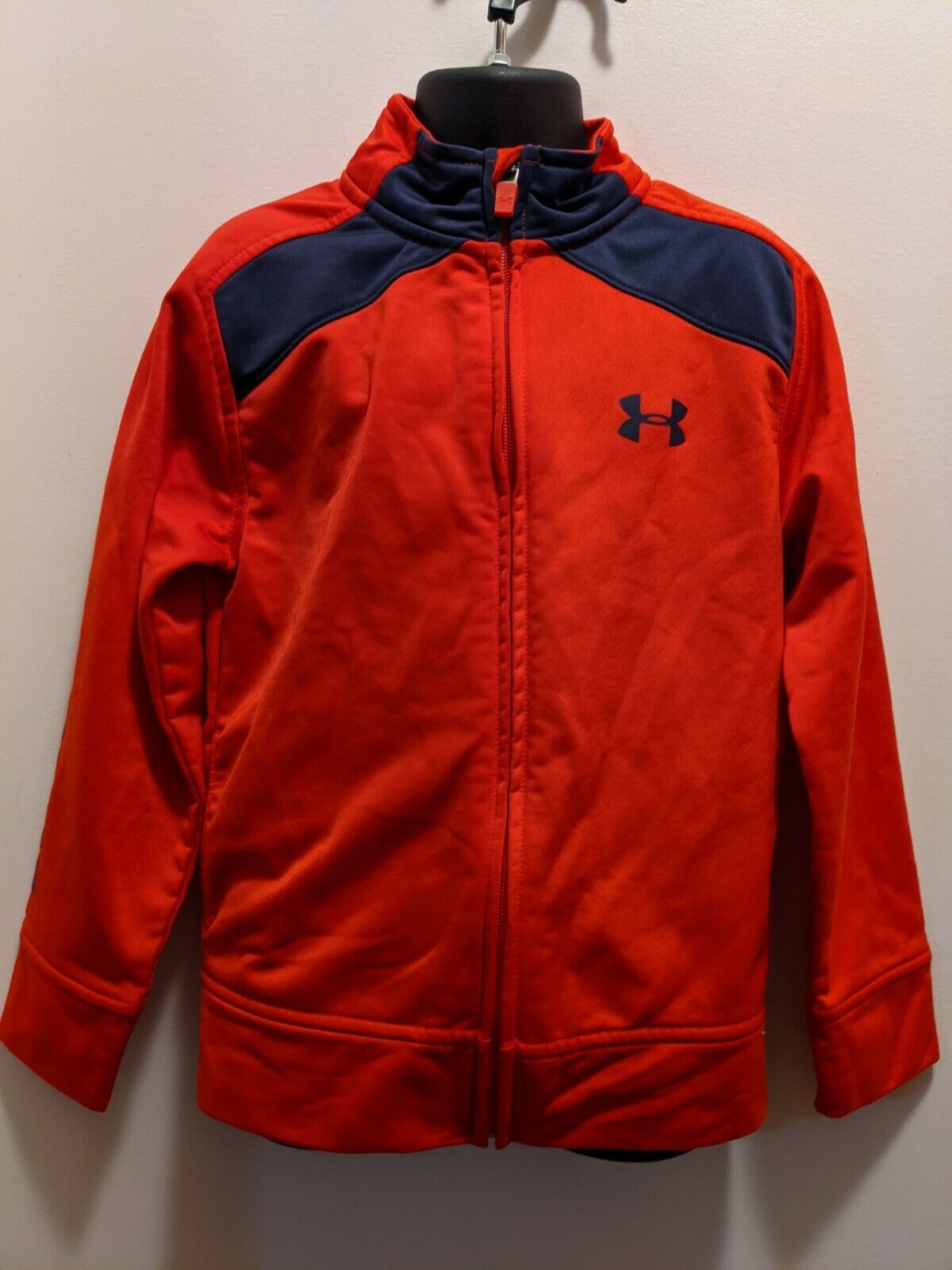 Under Armour Kids 5 Red Polyester Zip Up Jacket