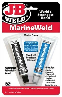 J-b Weld 8272 2oz Marine Weld Epoxy Cures Strong As Steel & Is Water & Weath Prf