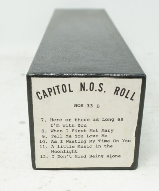 Vintage Capitol Music Rolls Piano Player N.O.S 33B