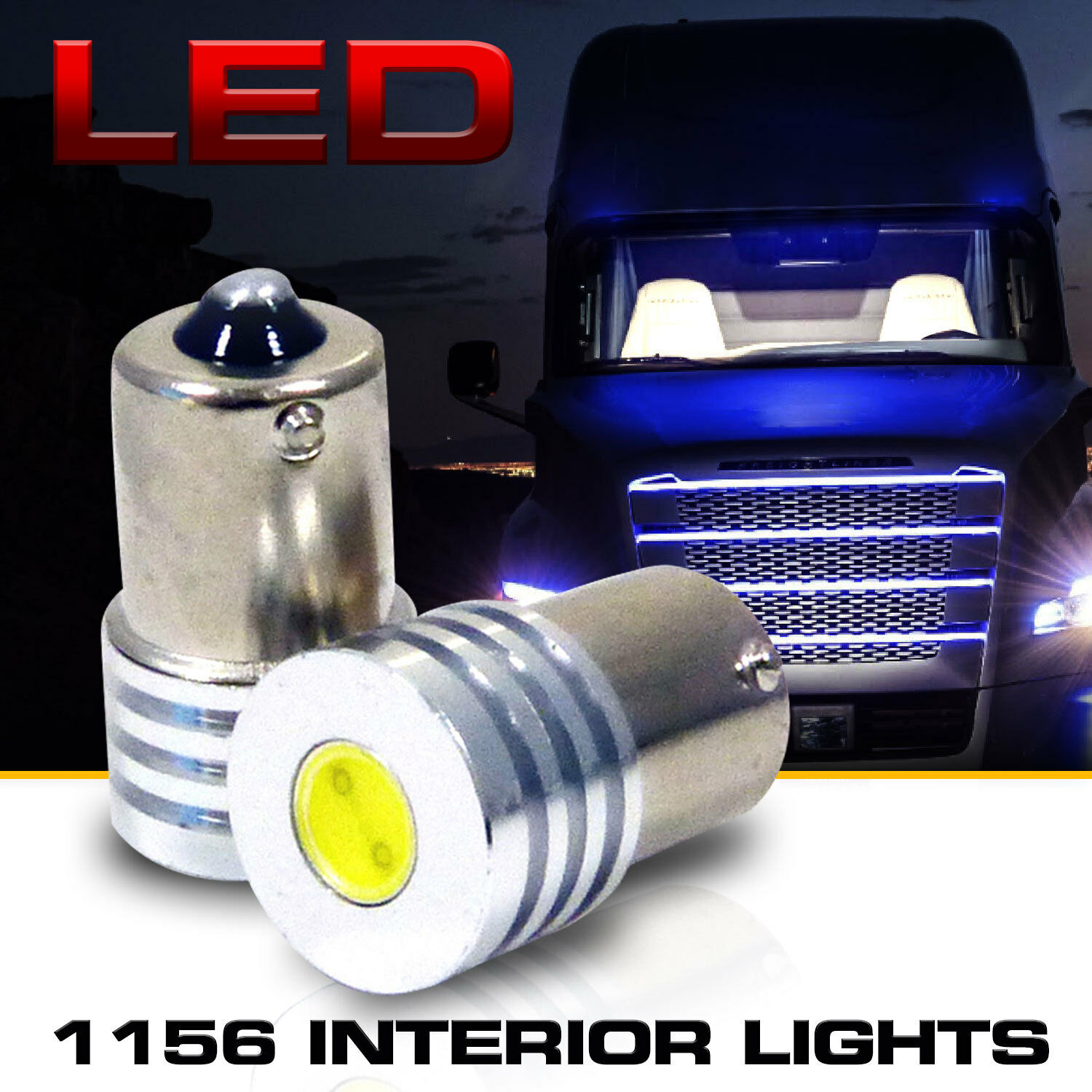 Led Dome Light Interior Bulbs Super White Fitment For Freightliner Cascadia