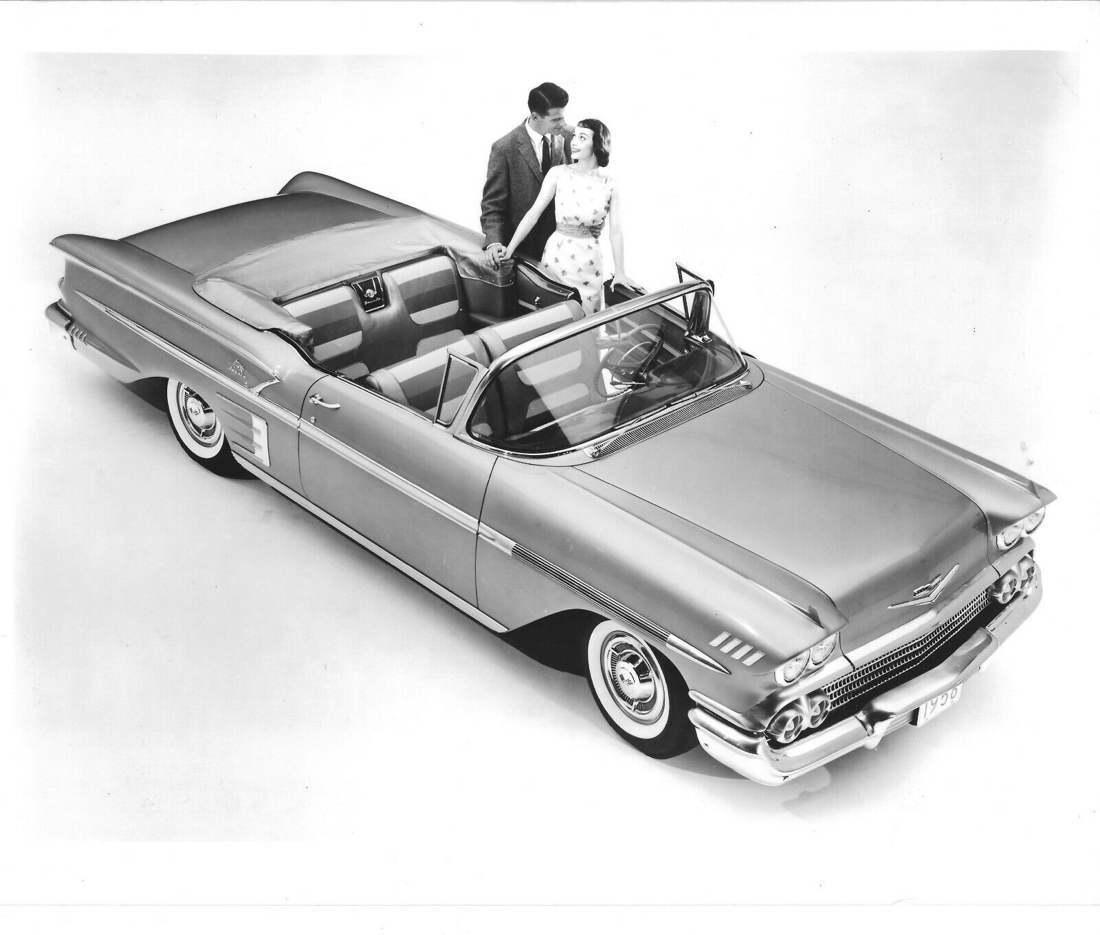1958 Chevrolet Convertible Advertising Publicity Vintage Original Press Photo
