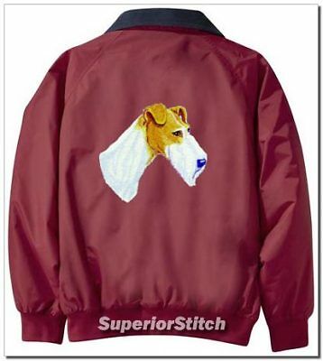 FOX TERRIER embroiderd Challenger jacket ANY COLOR B