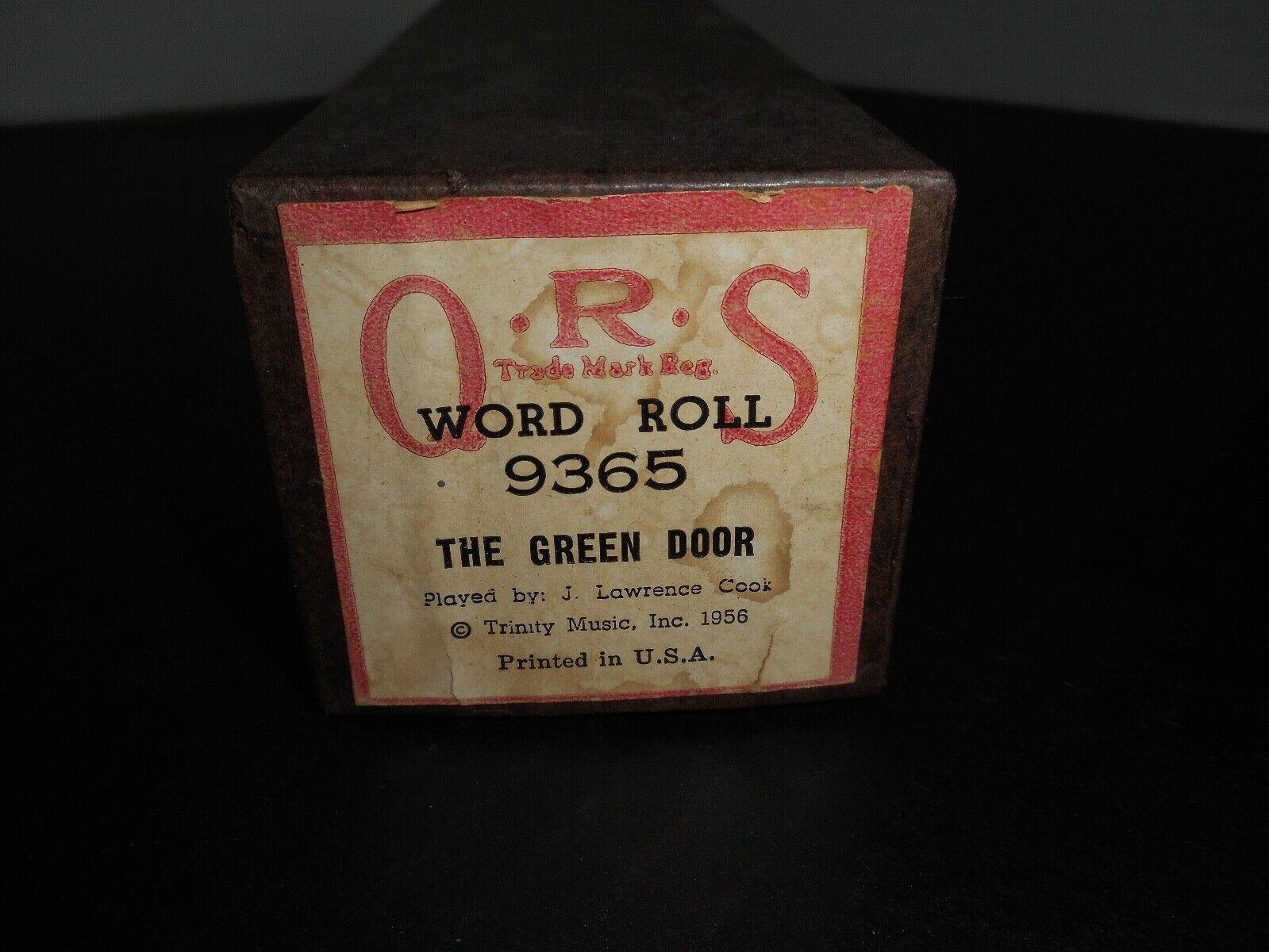 The Green Door - Qrs Piano Roll 9365 - P/b J. Lawrence Cook
